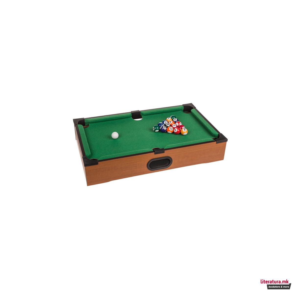Дрвен сет за билјард за на маса 
