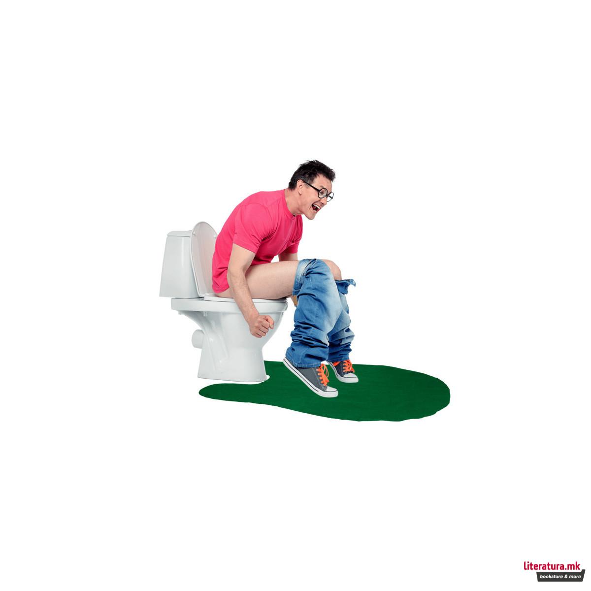 Забавен голф сет за во тоалет 