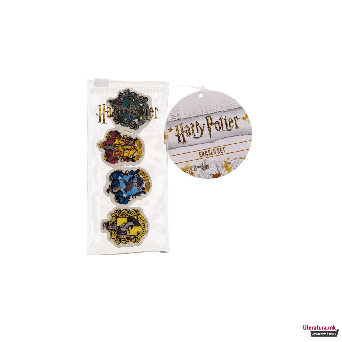 Сет од 4 гуми за бришење Harry Potter 