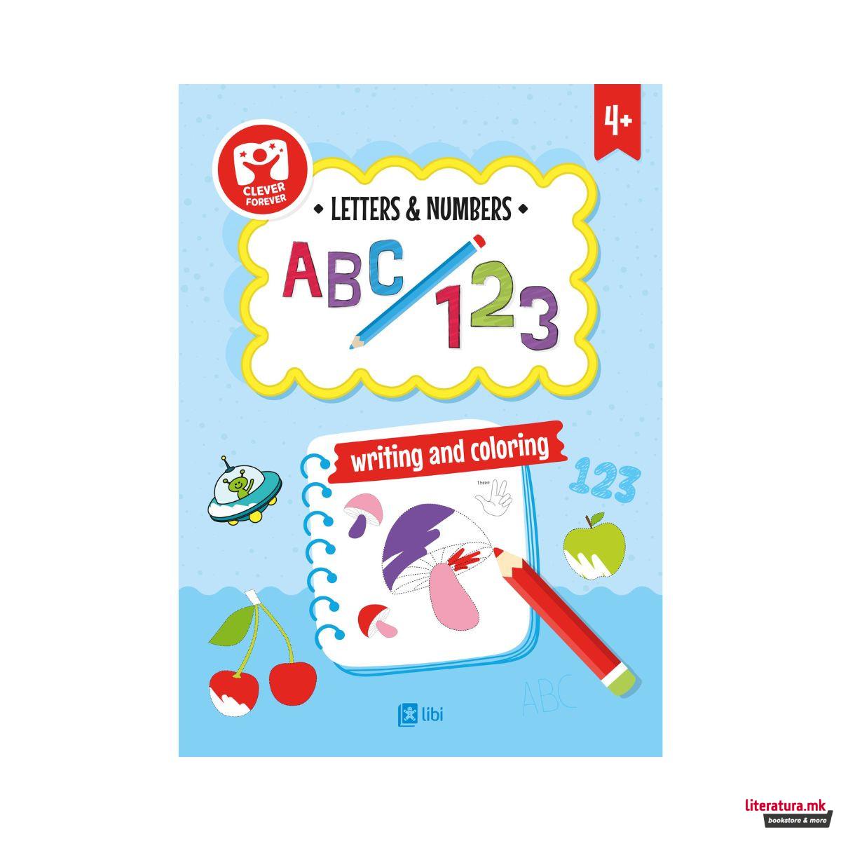 Letters & Numbers Abc 123 writing and coloring 