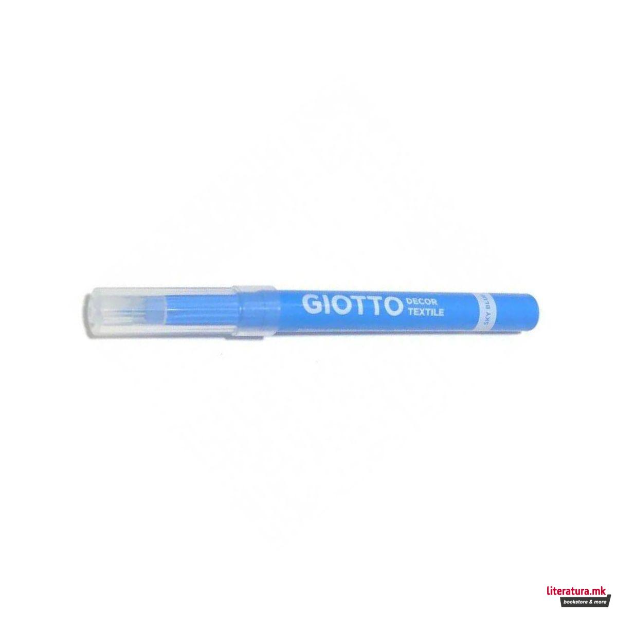 Маркер за текстил, Giotto Decor, небесно син 