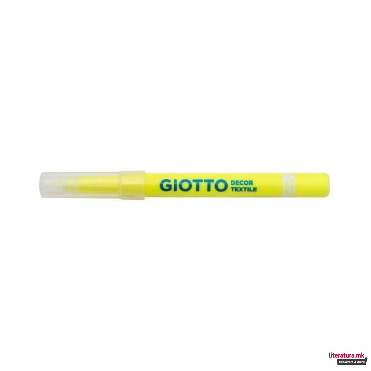 Маркер за текстил, Giotto Decor, неонско жолт