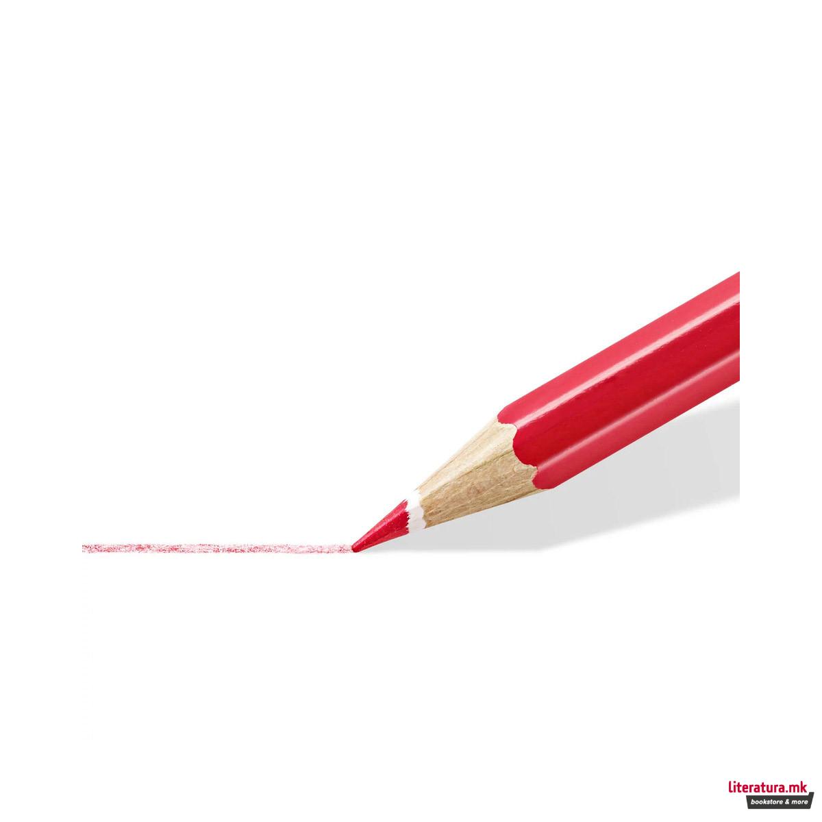 Сет од 24 дрвени акварели + четка, Noris® aquarell 