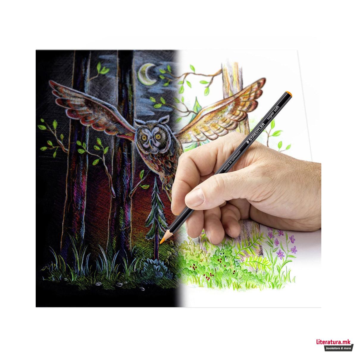 Сет од 12 дрвени боици - меки, STAEDTLER® Design Journey 