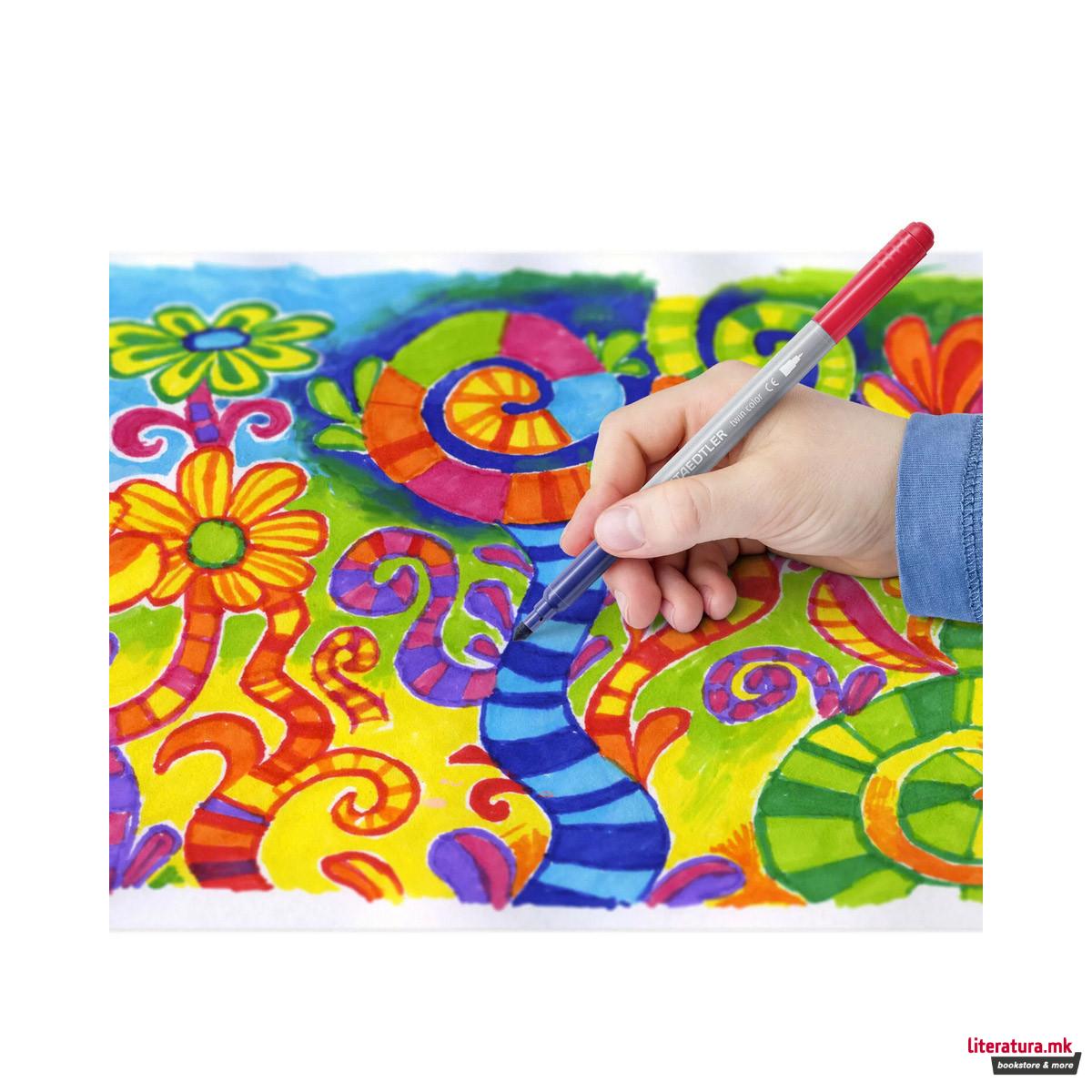 Сет од 10 двострани фломастери, STAEDTLER® 3280 