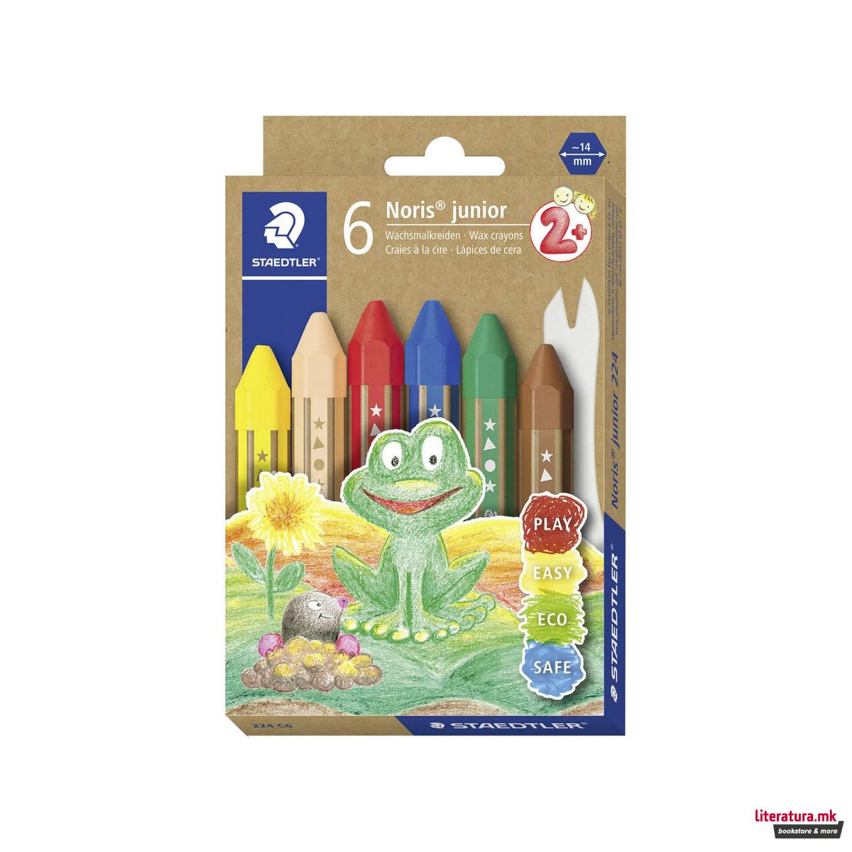 Сет од 6 восочни боици, Noris® junior 