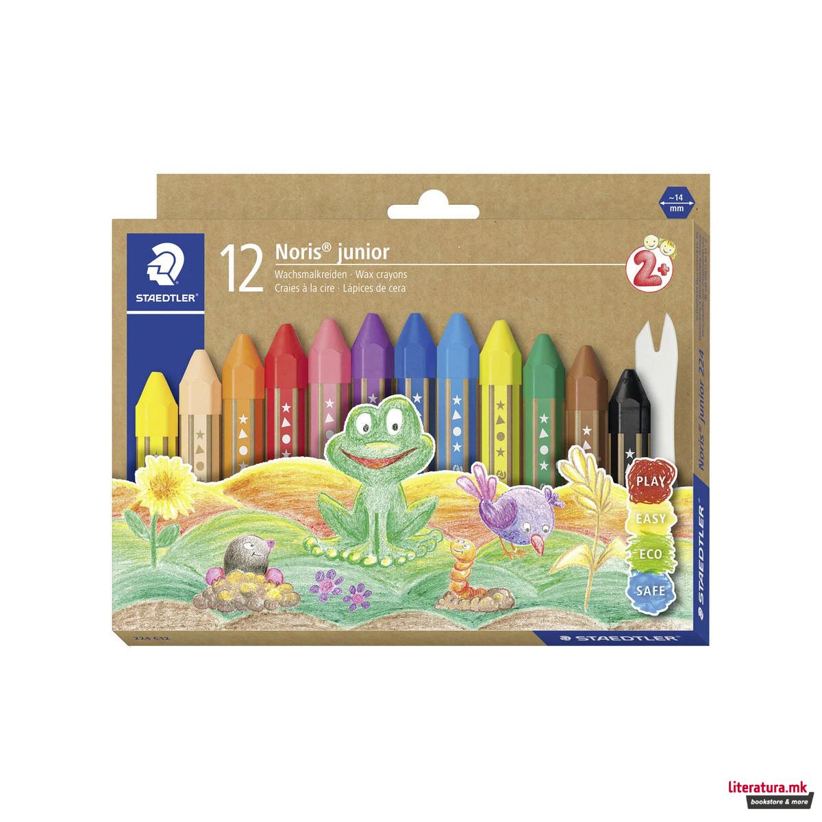 Сет од 12 восочни боици, Noris® junior 