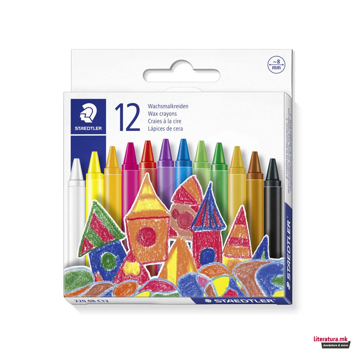 Сет од 12 восочни боици, STAEDTLER® 220 08 