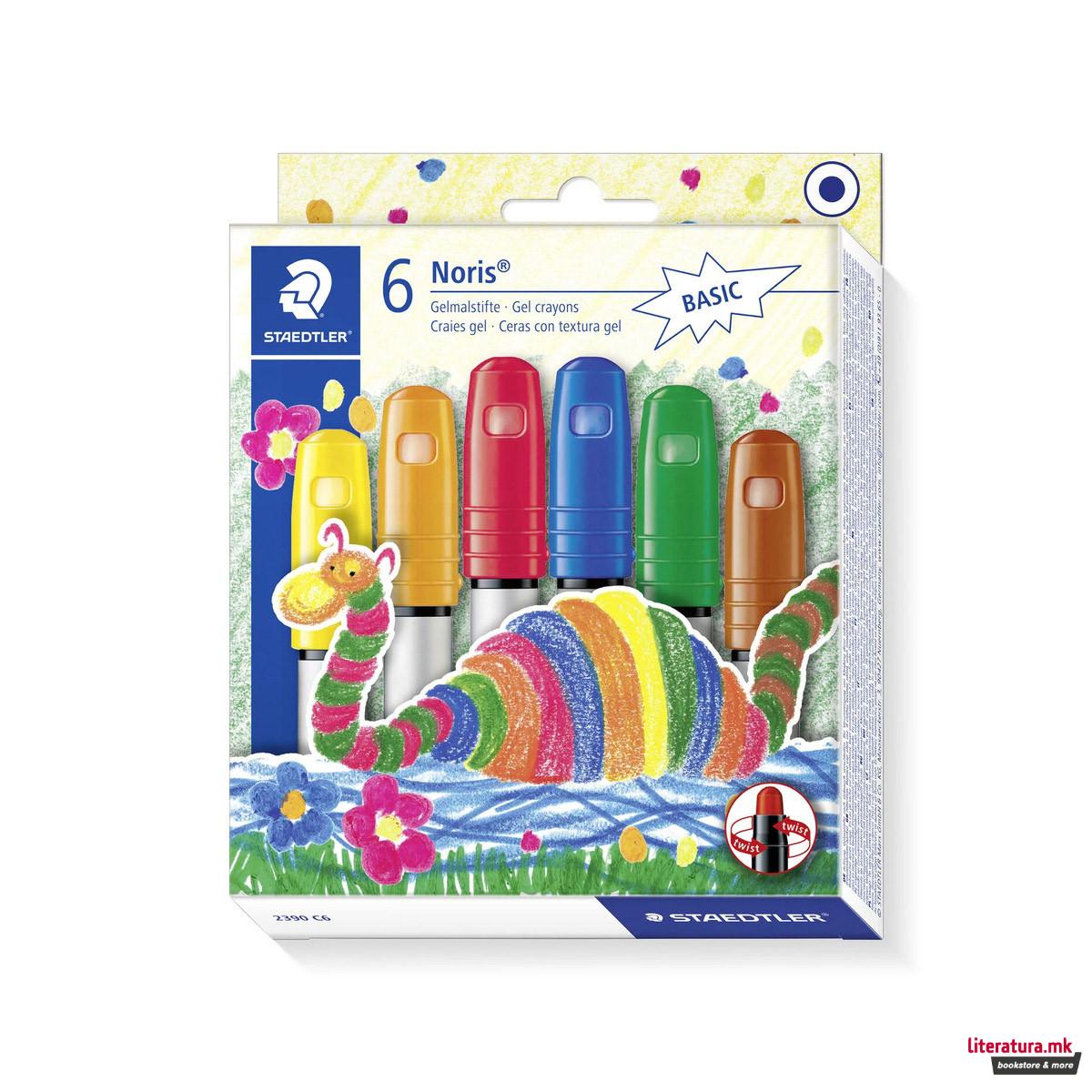 Сет од 6 гел креони, Noris® 2390 