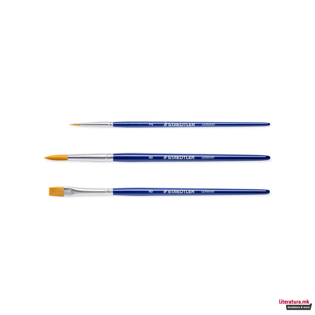 Сет од 3 четки за сликање, STAEDTLER® 989 