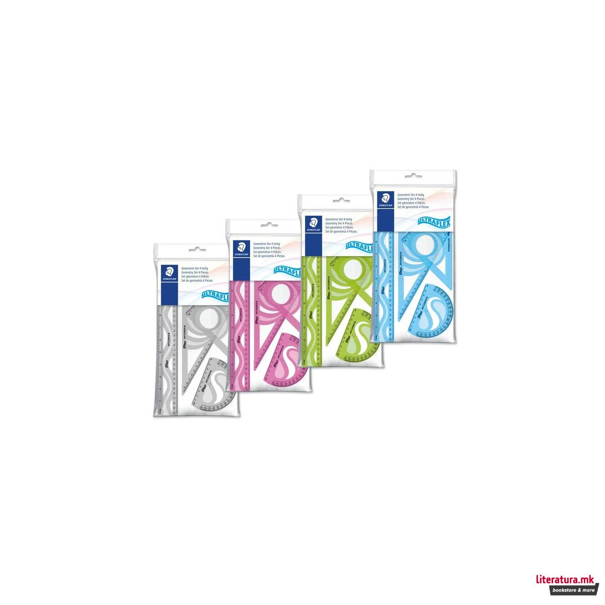 Сет по геометрија, STAEDTLER® Ultraflex, 4 бои 