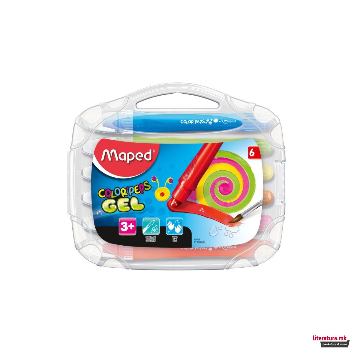 Сет од 6 гел креони, Color'Peps Gel 