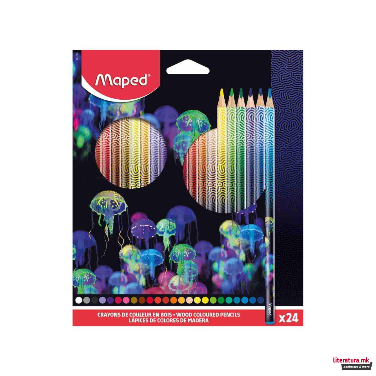 Сет од 24 дрвени боици, Deepsea Paradise 