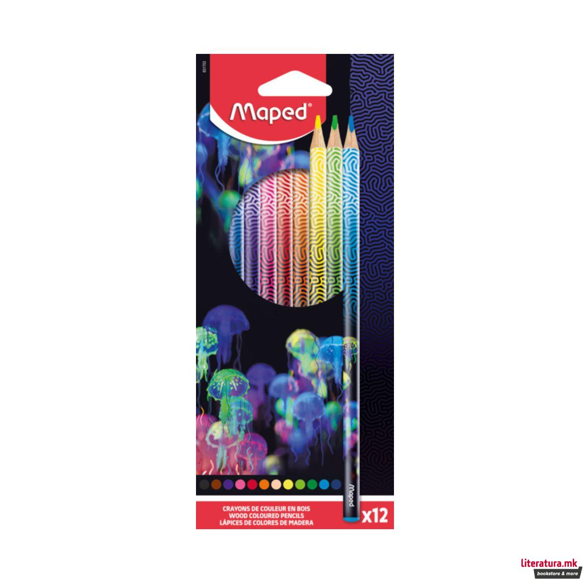 Сет од 12 дрвени боици, Deepsea Paradise 