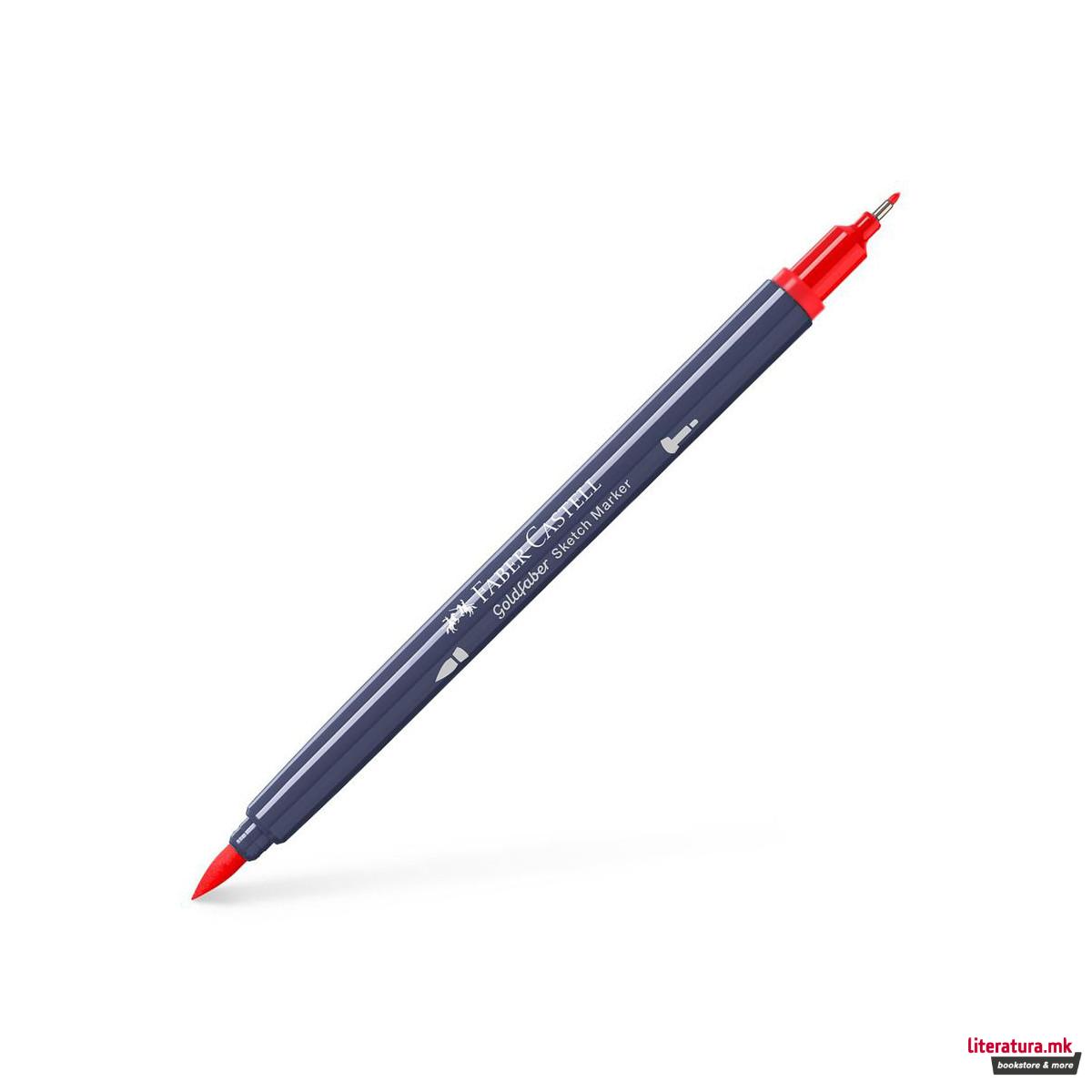 Двостран скеч маркер, Goldfaber - Scarlet Red
