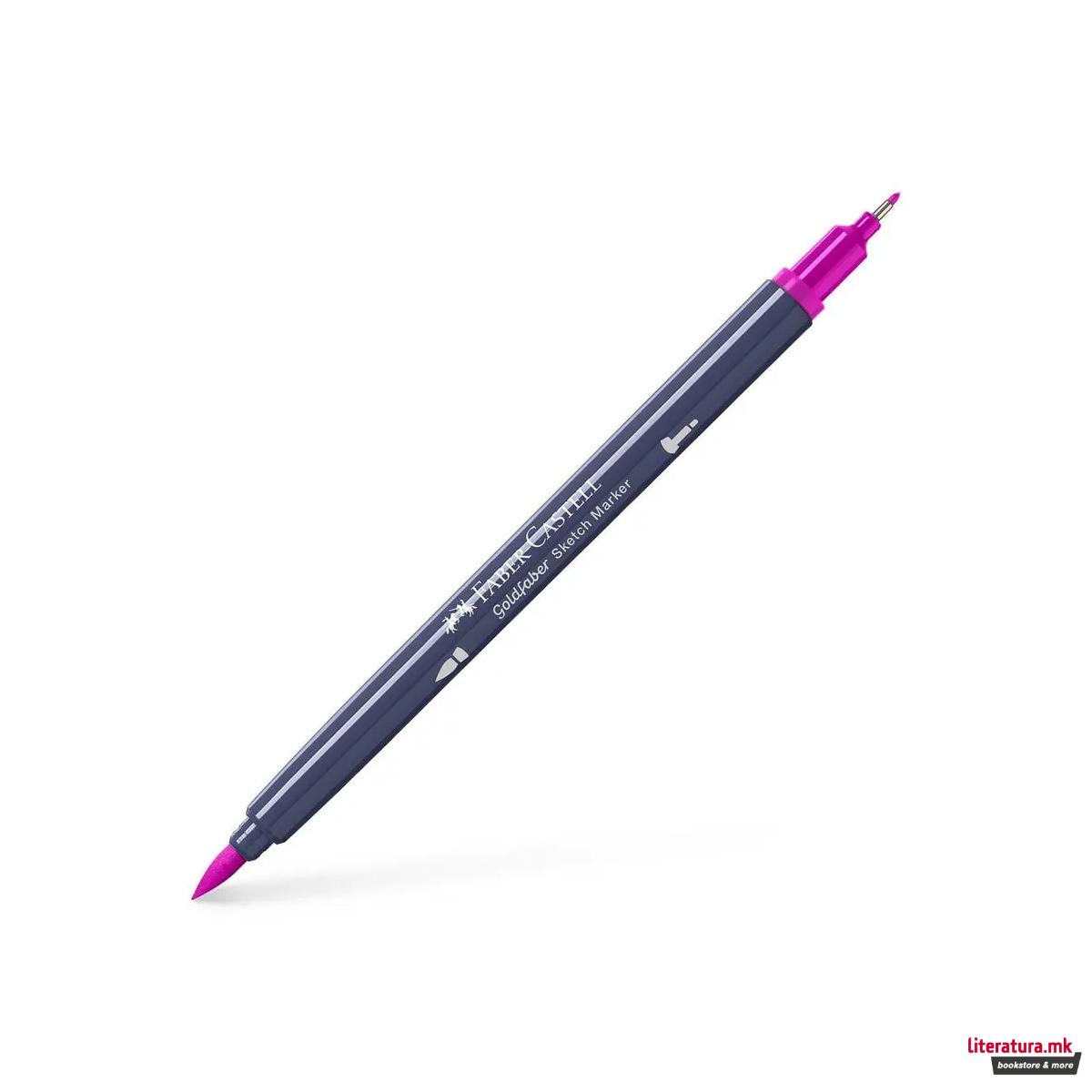 Двостран скеч маркер, Goldfaber - Middle Purple Pink