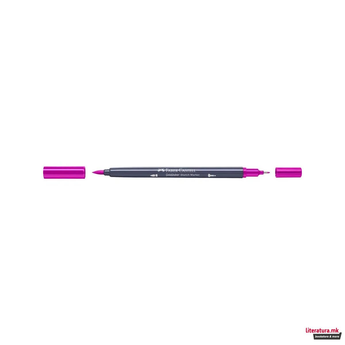 Двостран скеч маркер, Goldfaber - Middle Purple Pink