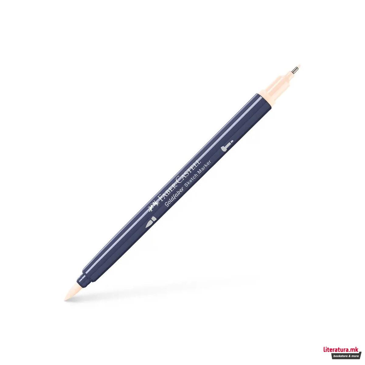 Двостран скеч маркер, Goldfaber - Beige Red 