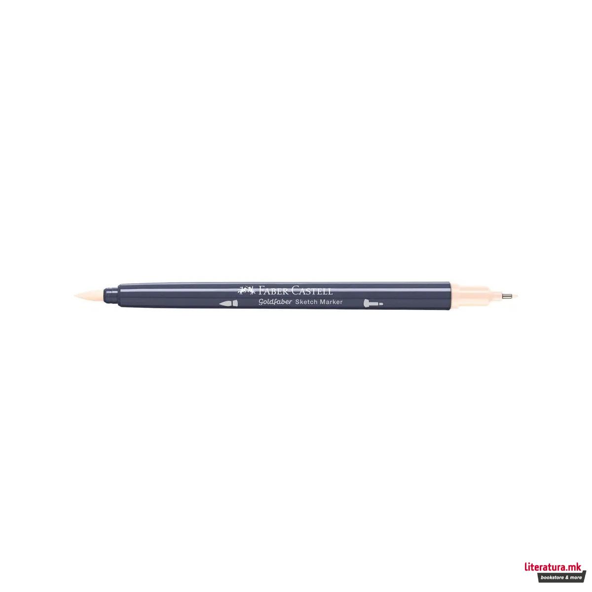 Двостран скеч маркер, Goldfaber - Beige Red 