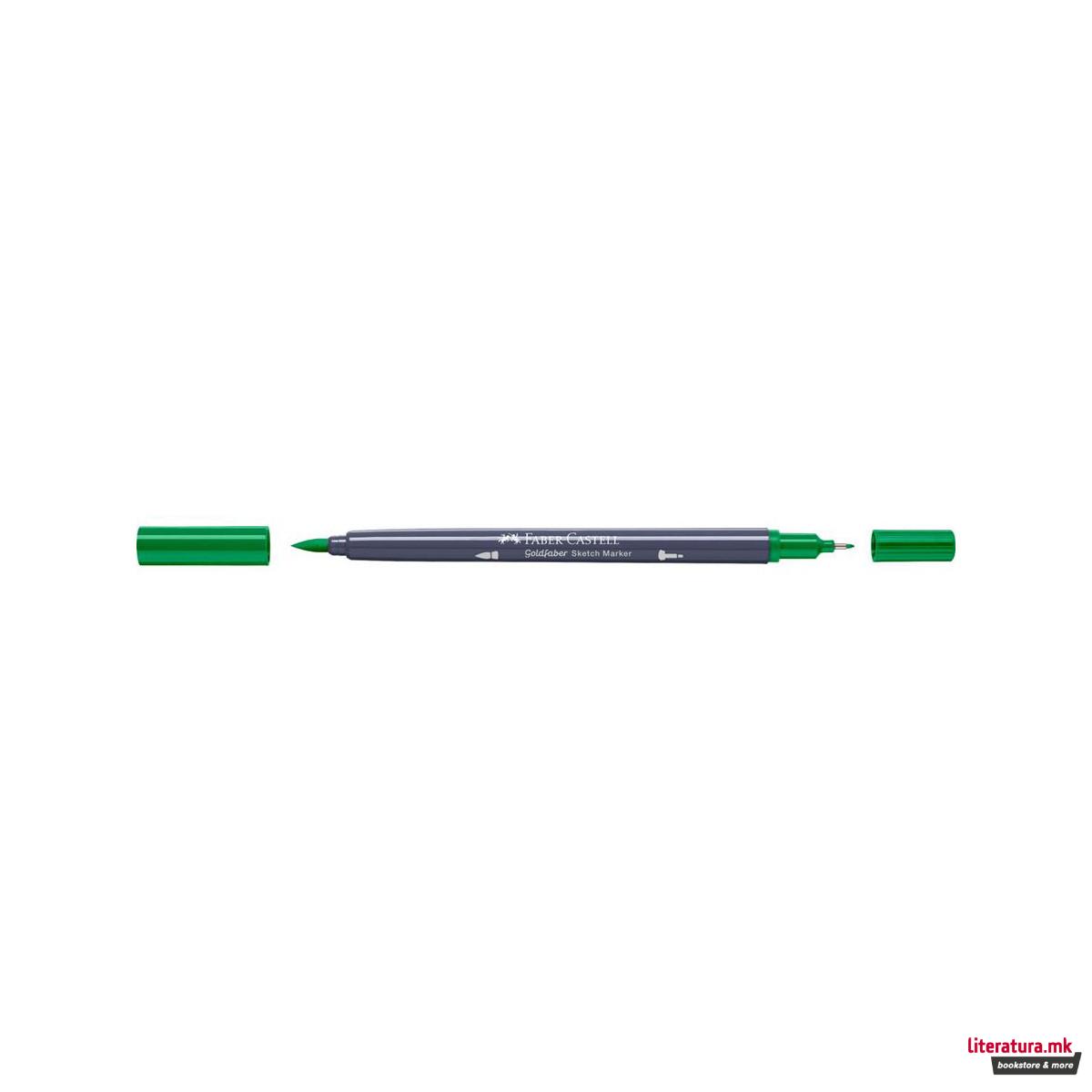 Двостран скеч маркер, Goldfaber - Monstera Green 