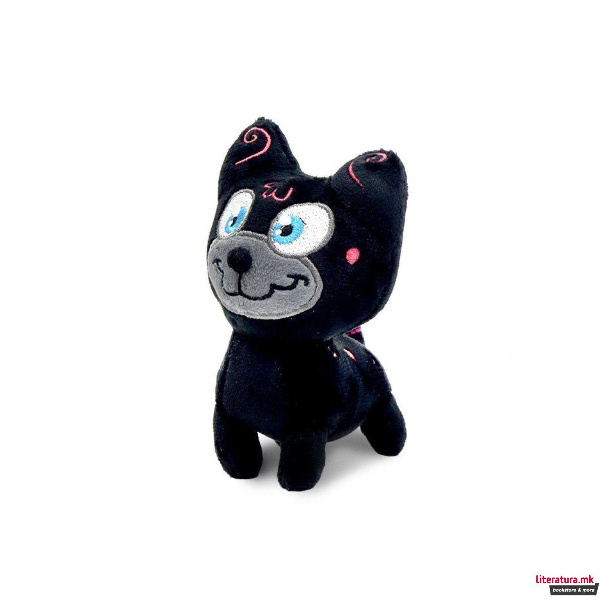 Црното Маче Гаро кадифена кукла Биби 