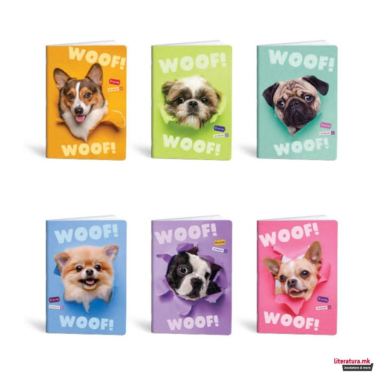 Тетратка, Lipa Mill, Woof, A4, коцки 