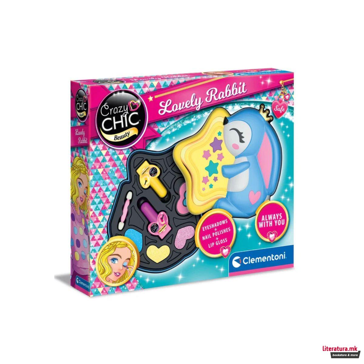 Детски сет за шминкање, Crazy Chic Beauty - Lovely Rabbit 