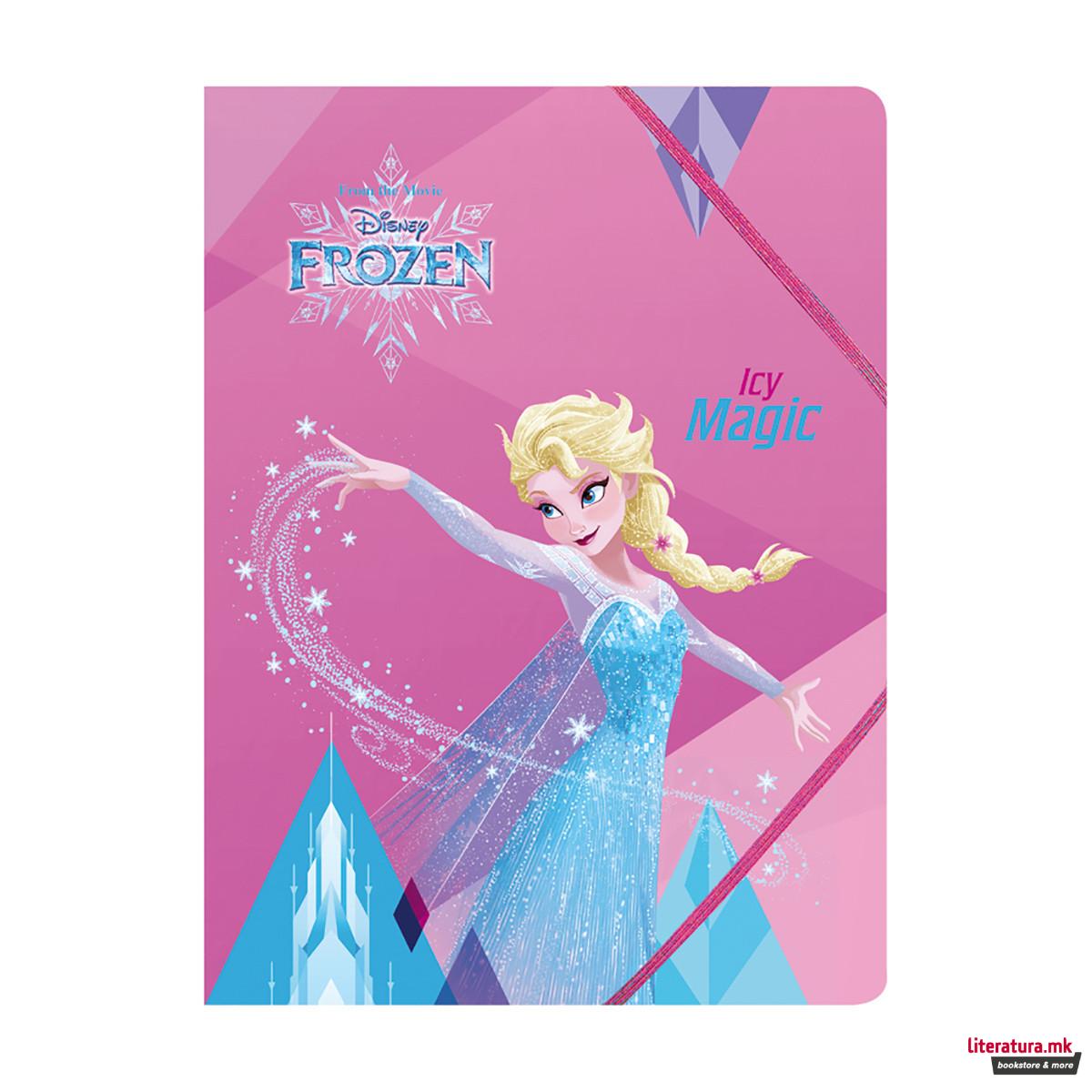 Папка со два ластикa, Disney - Frozen, A4