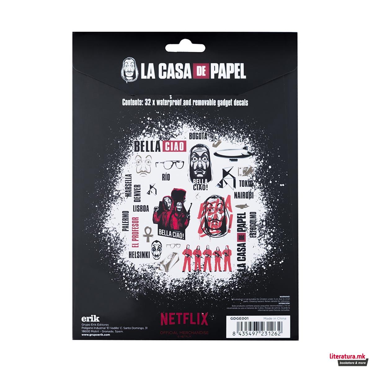 Сет налепници, La Casa De Papel, 1/32 