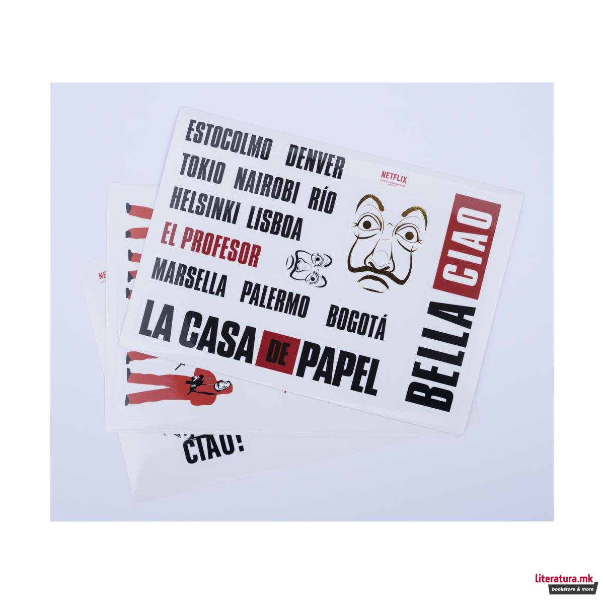 Сет налепници, La Casa De Papel, 1/32 