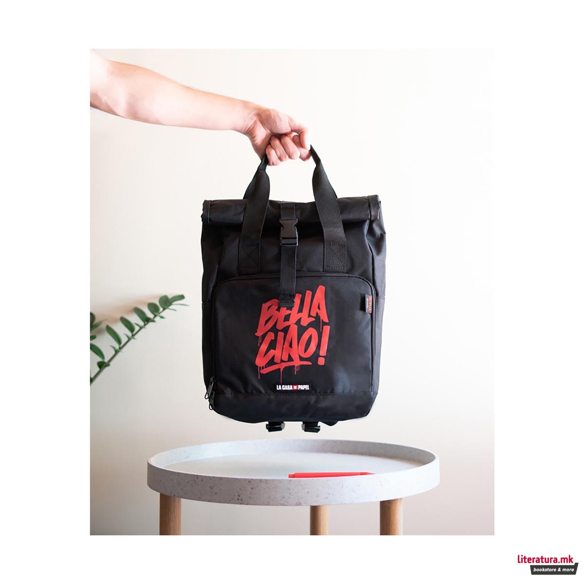 Ранец, La Casa De Papel - Logo, црн 