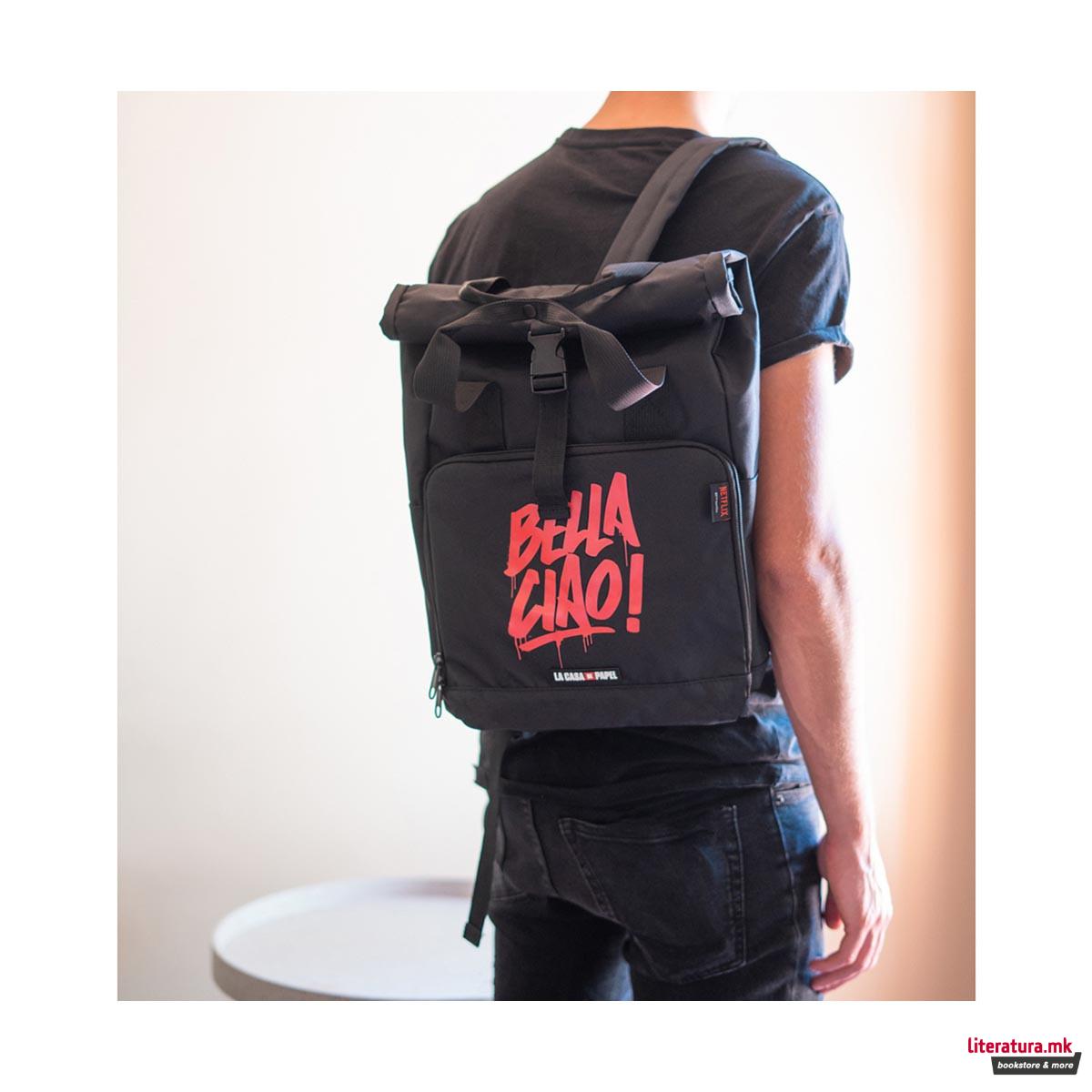 Ранец, La Casa De Papel - Logo, црн 