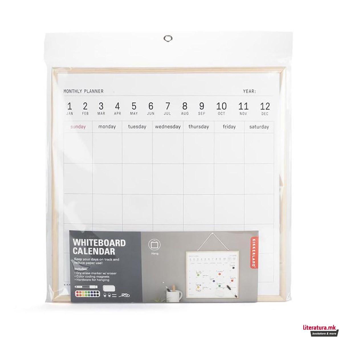 Мемо табла - календар, White Board Calendar 