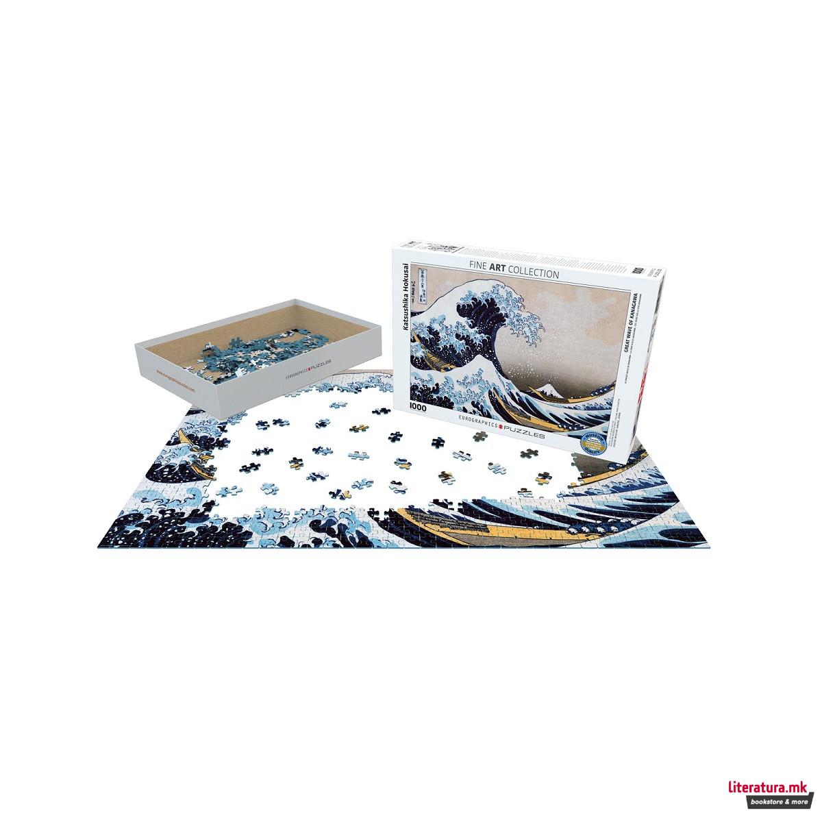Сложувалка, Hokusai, Great Wave of Kan, 1000 парчиња 