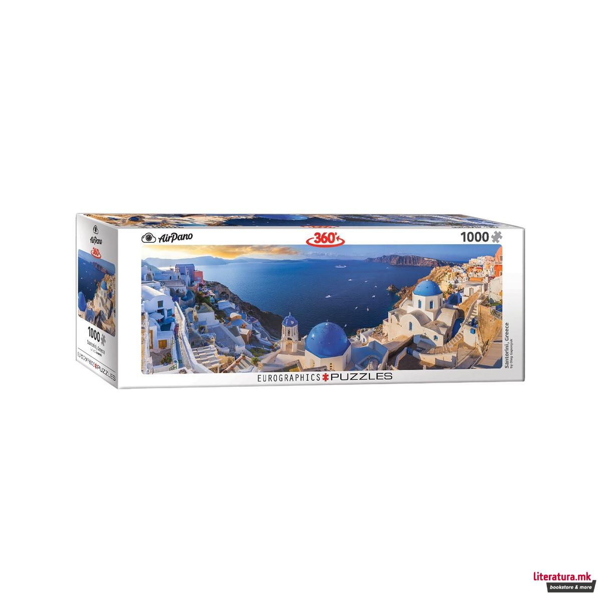 Сложувалка, Santorini, Greece, panorama, 1000 парчиња 