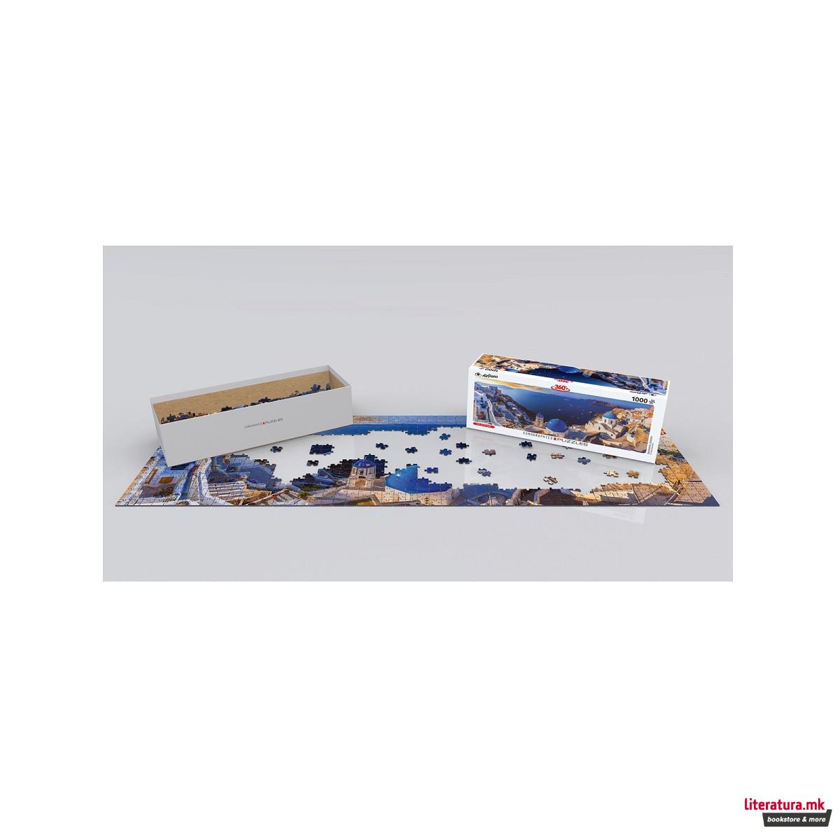 Сложувалка, Santorini, Greece, panorama, 1000 парчиња 