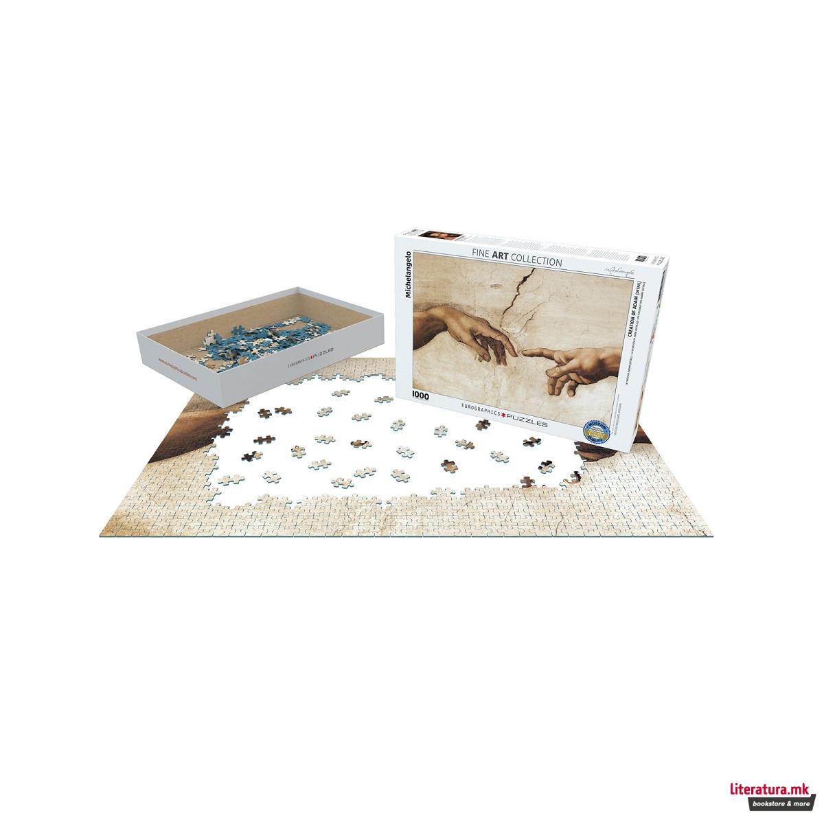 Сложувалка, Creation of Adam (Detail), Michelangelo, 1000 парчиња 