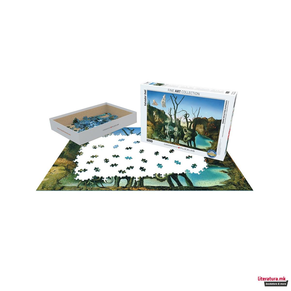 Сложувалка, Swans Reflecting Elephants, Dali, 1000 парчиња 