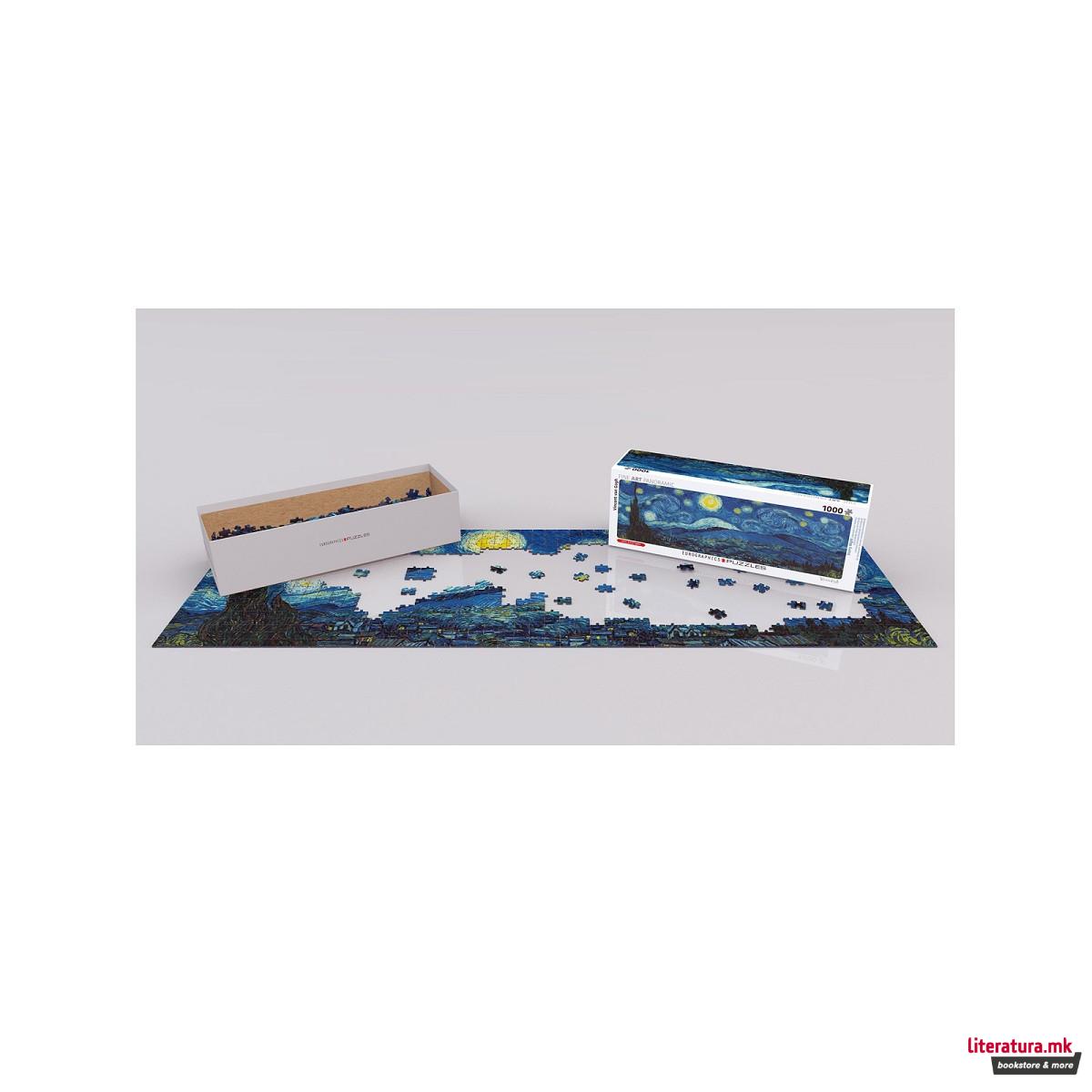 Сложувалка, Starry Night, Van Gogh, panorama, 1000 парчиња 