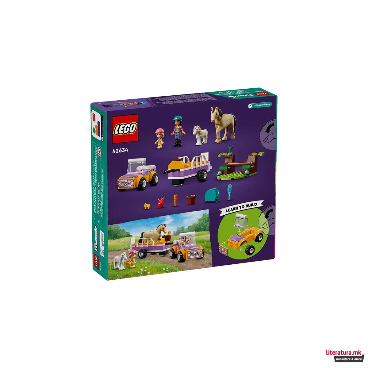 LEGO коцки, Friends, Horse and Pony Trailer 