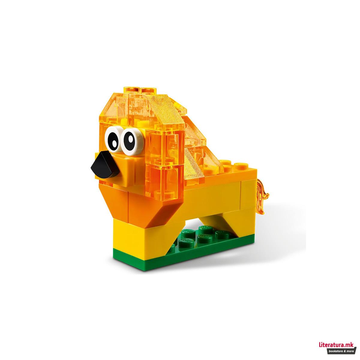 LEGO коцки, Classic, Creative Transparent Bricks 