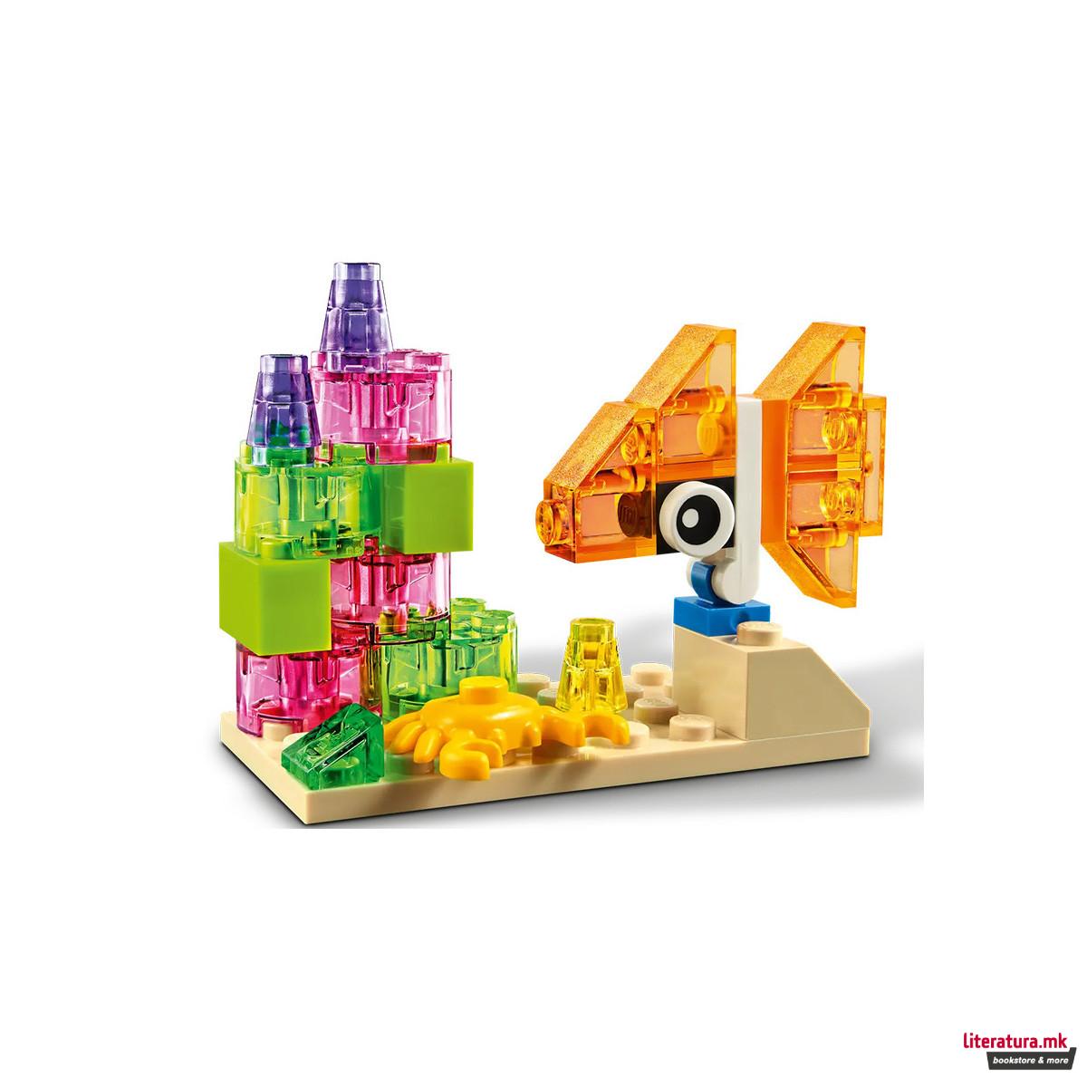 LEGO коцки, Classic, Creative Transparent Bricks 