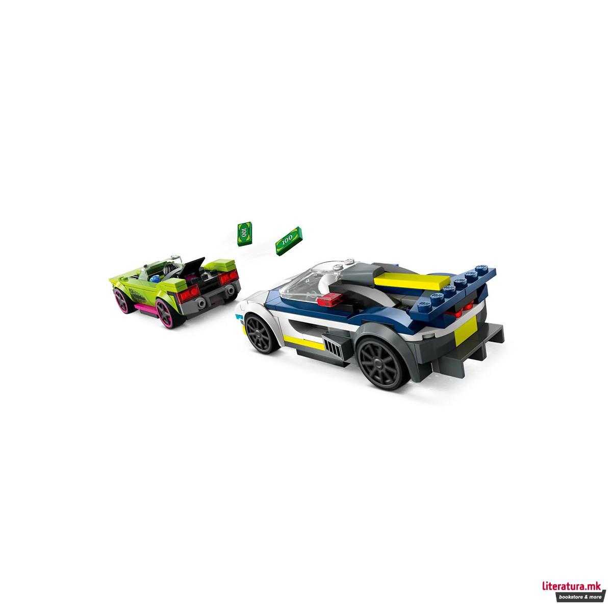 LEGO коцки, City, Police Car and Muscle Car Chase 