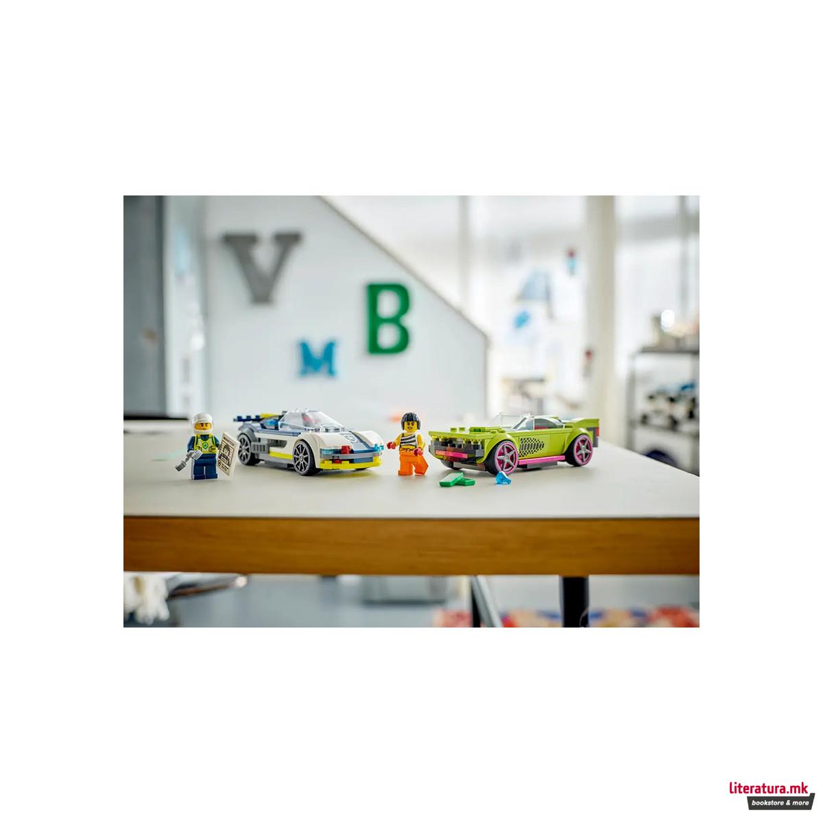 LEGO коцки, City, Police Car and Muscle Car Chase 