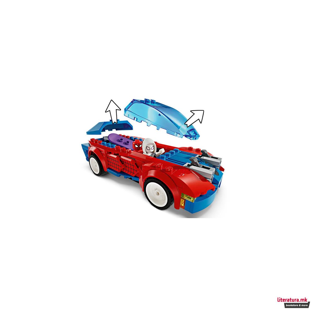 LEGO коцки, Marvel, Spider-Man: Spider-Man Race Car & Venom Green Goblin 