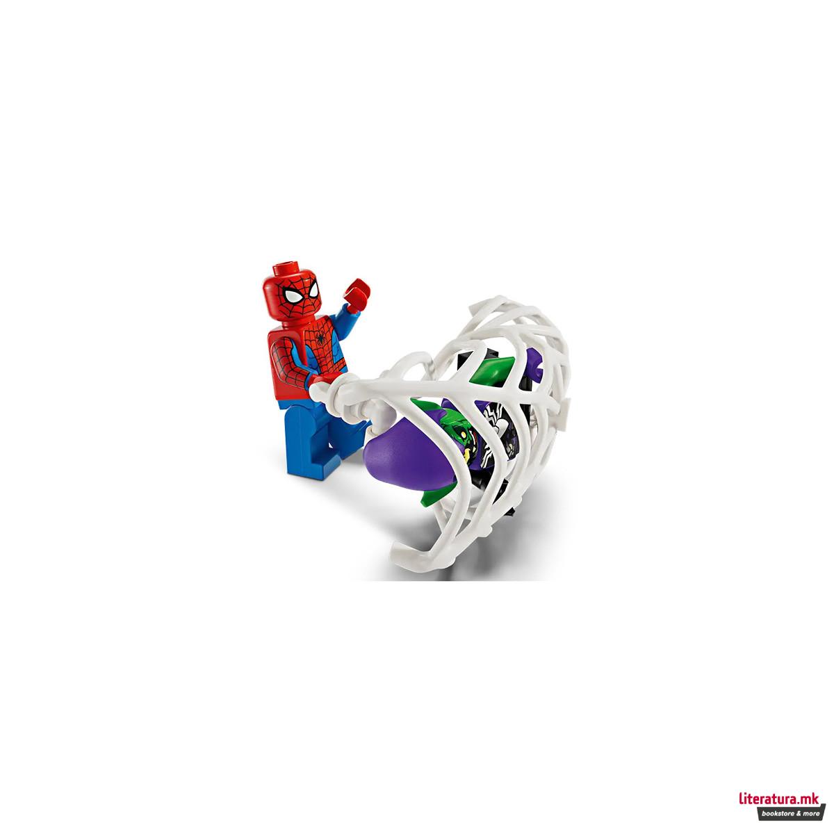 LEGO коцки, Marvel, Spider-Man: Spider-Man Race Car & Venom Green Goblin 