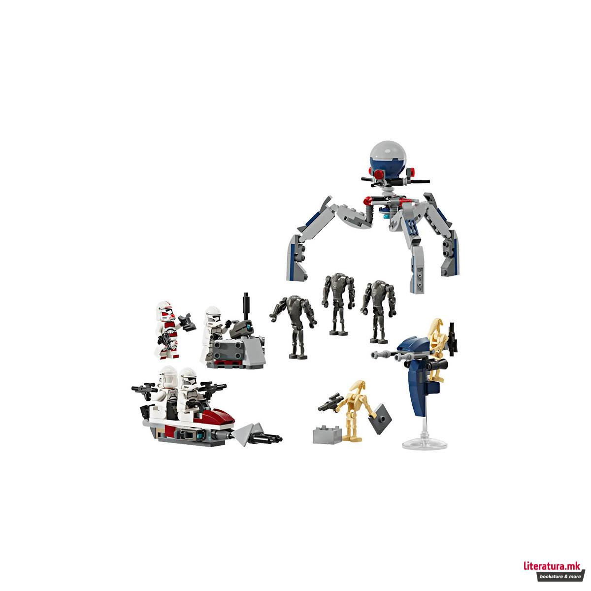 LEGO коцки, Star Wars, Clone Trooper & Battle Droid Battle Pack 