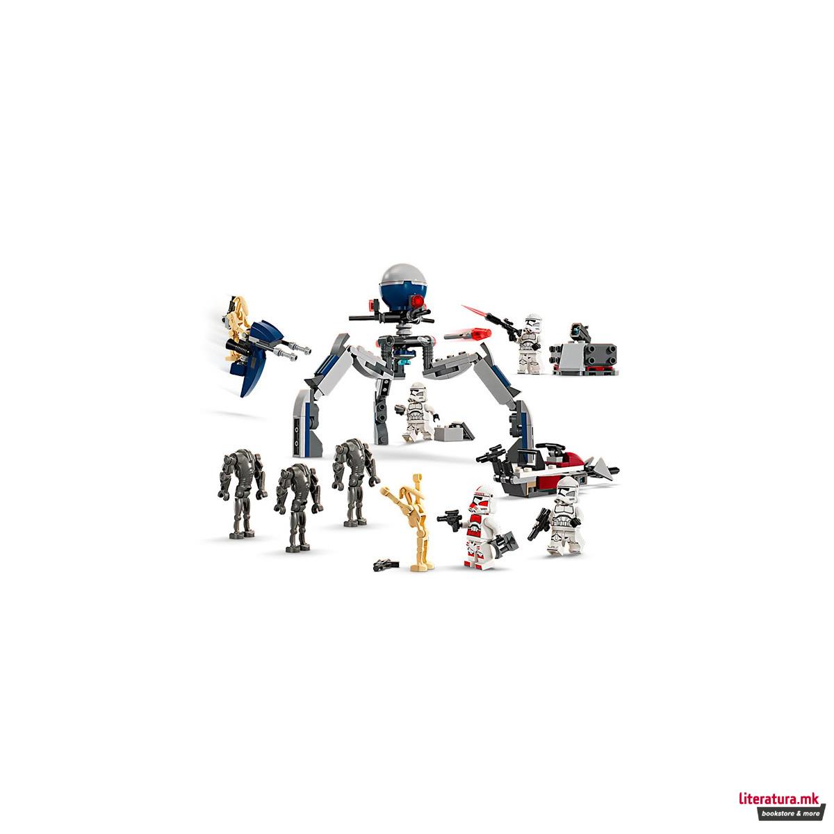 LEGO коцки, Star Wars, Clone Trooper & Battle Droid Battle Pack 
