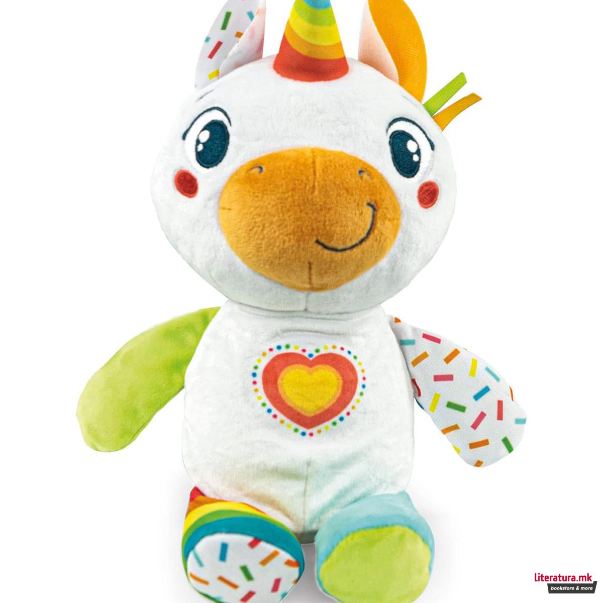 Плишана играчка со звук, Baby Clementoni - My Little Unicorn 