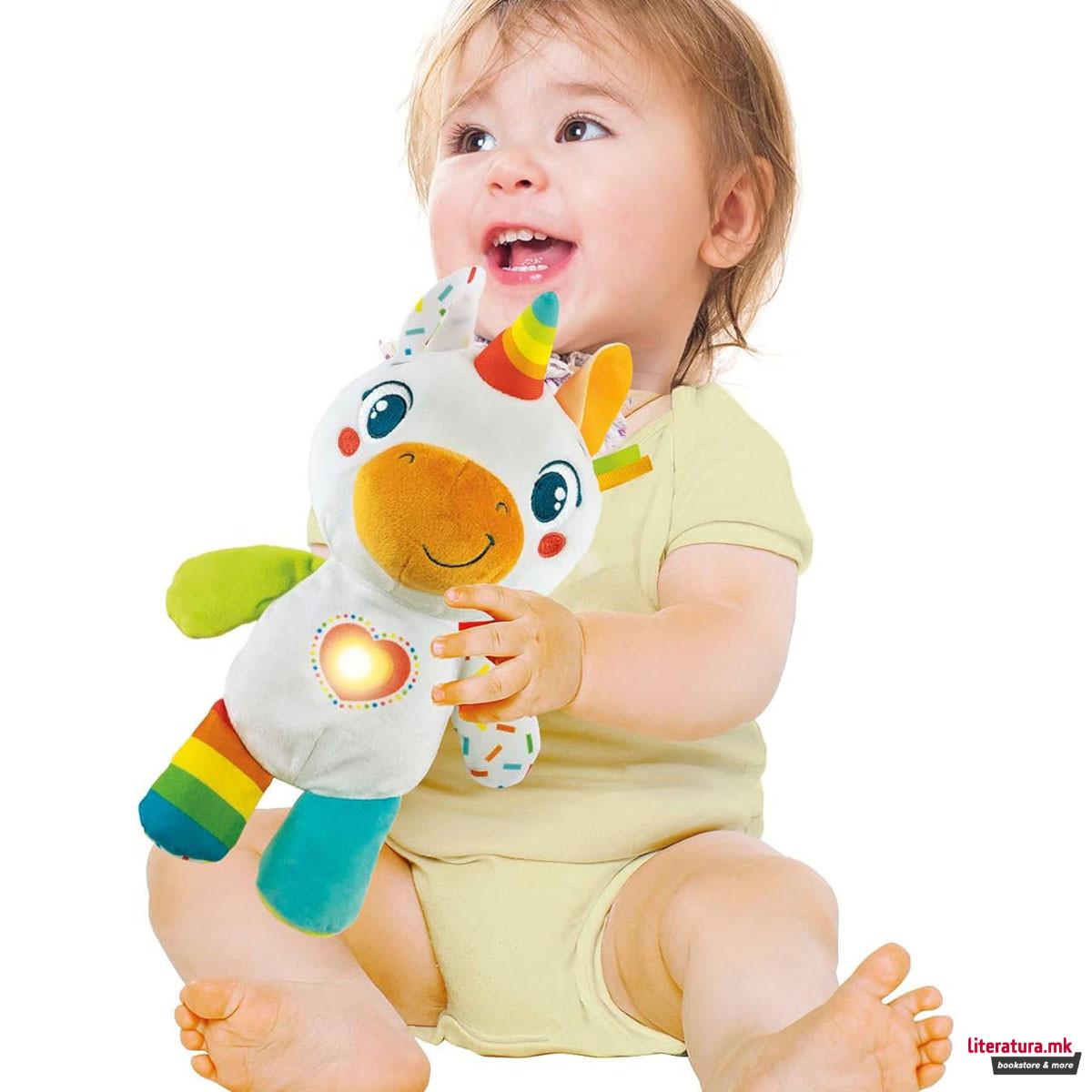 Плишана играчка со звук, Baby Clementoni - My Little Unicorn 